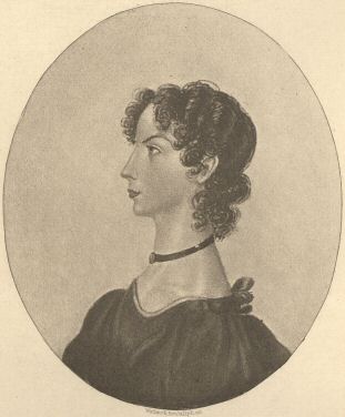 Anne Brontë from a drawing by Charlotte Brontë in the
possession of the Rev. A. B. Nicholls